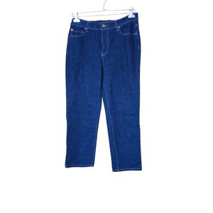 d. jeans Deep Blue Straight Leg Women's Jeans 12
